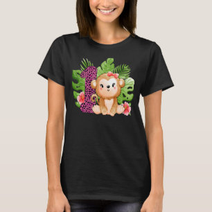 Eerste geboorte meisjes apen 1 jaar oud Safari Ani T-shirt