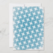 Eerste geboorte Nutkraker Snowflakes Waterverf Kaart (Achterkant)