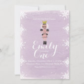 Eerste geboorte Nutkraker Snowflakes Waterverf Kaart (Voorkant)