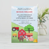 Eerste geboorte van boerderijdieren kaart (Staand voorkant)