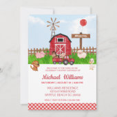 Eerste geboorte van boerderijdieren kaart (Voorkant)