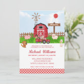 Eerste geboorte van boerderijdieren kaart (Staand voorkant)