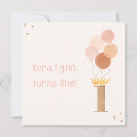 Eerste geboorte van één dag kaart (Achterkant)