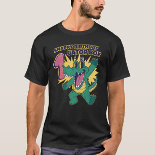 Eerste geboorte van Snapy Gator Boy Alligator Birt T-shirt