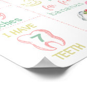 Eerste geboortecact, babydieren poster (Hoek)