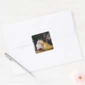 Eerste Geboren in 1863 Vierkante Sticker (Envelop)