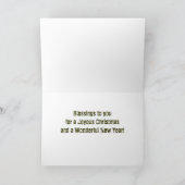 Eerste geboren zoon kerst Kaart (Binnen)