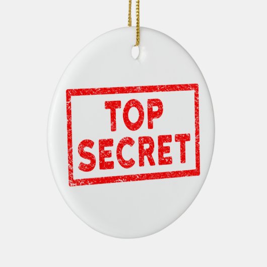 Eerste geheim roodroebel kerstversiering keramisch ornament (Rechts)