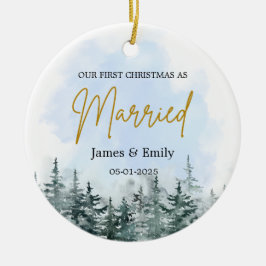 Eerste gehuwde kerstversiering, gehuwd Ornament