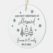 Eerste gehuwde kerstversiering, gehuwd Ornament (Links)