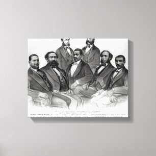 Eerste gekleurde senator en vertegenwoordigers canvas afdruk