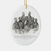 Eerste gekleurde senator en vertegenwoordigers keramisch ornament (Rechts)