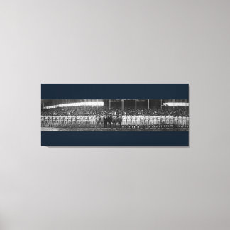 Eerste gekleurde World Series Teams, Game 1, 1924 Canvas Afdruk