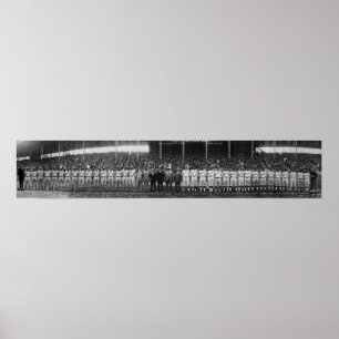 Eerste gekleurde World Series Teams, Game 1, 1924 Poster