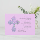 Eerste Gemeenschap Abstract met wederzijdse uitnod Kaart (Staand voorkant)