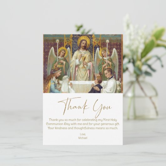 Eerste gemeenschap Dank je Jezus met kinderen (Staand voorkant)