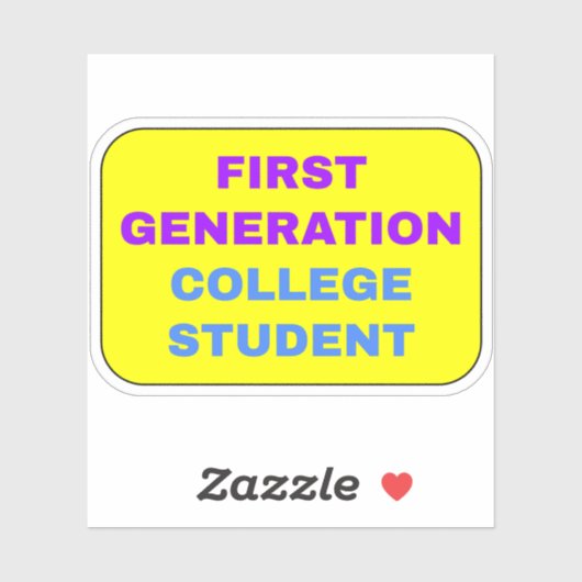Eerste Gen College Student Sticker (Vel)