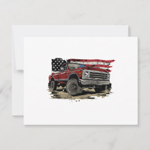Eerste gen pick-up truck oude truck vintage truck bedankkaart