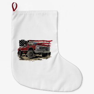 Eerste gen pick-up truck oude truck vintage truck grote kerstsok