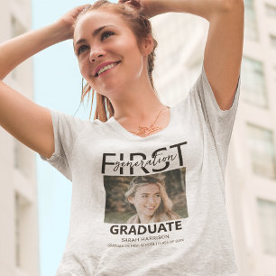 Eerste Generatie Afgestudeerde   Foto T-shirt