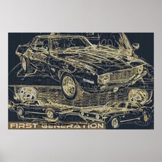Eerste generatie auto poster (Voorkant)