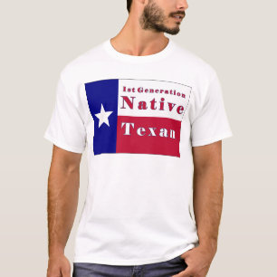 Eerste generatie inheemse textielvlag t-shirt