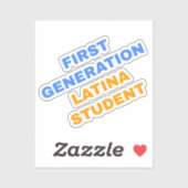 Eerste generatie Latina Student Sticker (Vel)