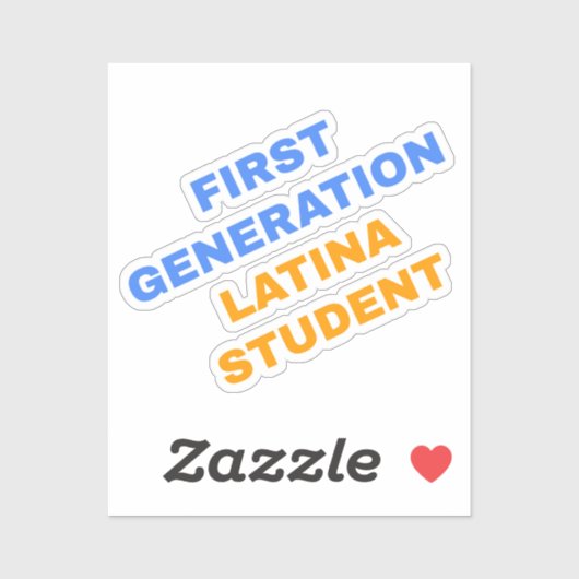 Eerste generatie Latina Student Sticker (Vel)