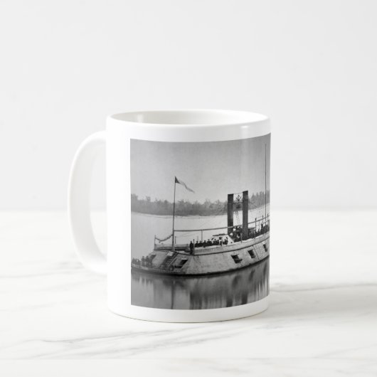 Eerste gepantserde boot_War Afbeelding Koffiemok (Voorkant links)