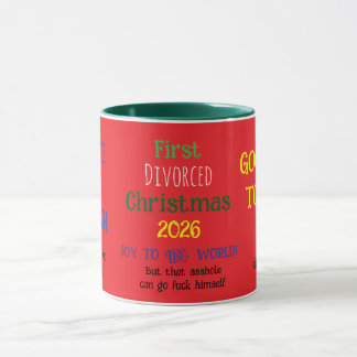 Eerste Gescheiden Kerstmis Mok