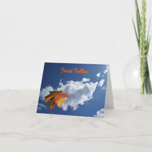 Eerste gevallen poëzie Wenskaart Kaart