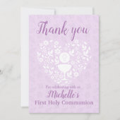 Eerste Girl Flat Dank je kaart (Voorkant)