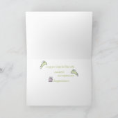 Eerste glimlach naar eerste stappen Baby Kaart (Binnen)