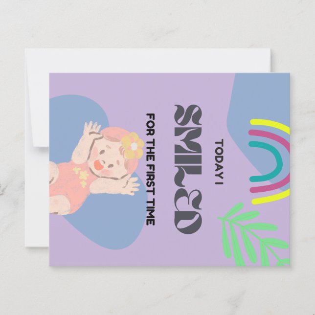 Eerste glimlach van de baby  (Voorkant)