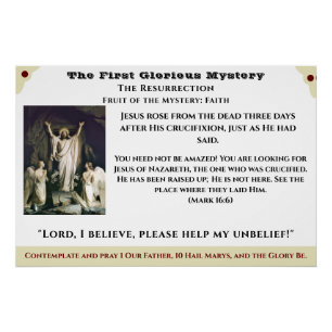 Eerste Glorious Mystery Poster