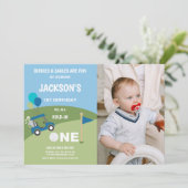 Eerste Golf Birthday-uitnodigingen met foto Kaart (Staand voorkant)