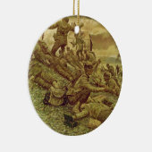 Eerste Golf in Omaha door Ken Riley Keramisch Ornament (Rechts)