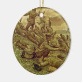 Eerste Golf in Omaha door Ken Riley Keramisch Ornament (Links)