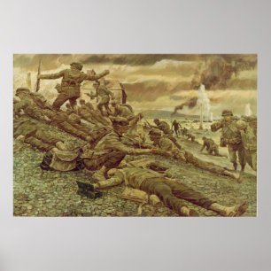 Eerste golf in Omaha door Ken Riley Print