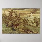 Eerste golf in Omaha door Ken Riley Print (Voorkant)