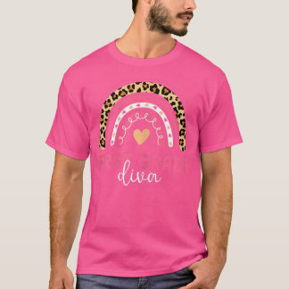 Eerste graad Diva regenboog, terug naar school 1st T-shirt