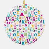 Eerste graad Gepersonaliseerd schoollerarenornamen Keramisch Ornament (Achterkant)