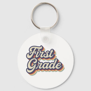 Eerste graad Leerleraar Retro Vintage 1e graad Lee Sleutelhanger
