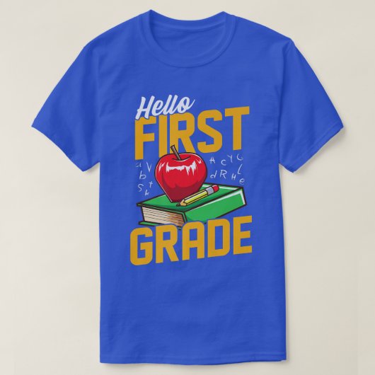 Eerste graad leraar Gift 1st graad terug naar scho T-shirt (Design voorkant)