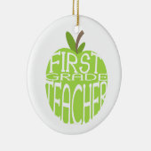 Eerste graad leraar groene Apple Ornament (Rechts)
