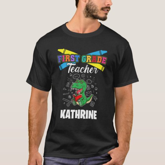 Eerste graad leraar - Kathrine - voornaam persoon T-shirt (Voorkant)