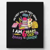 Eerste graad leraar op mijn eerste dag van de eers fotoplaat (Voorkant)