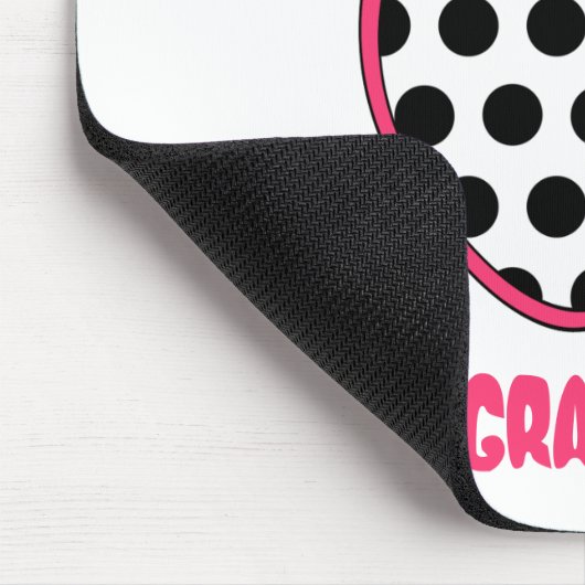 Eerste graad leraar Polka Dot Apple Muismat (Hoek)