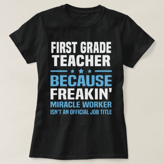 Eerste graad leraar t-shirt (Design voorkant)