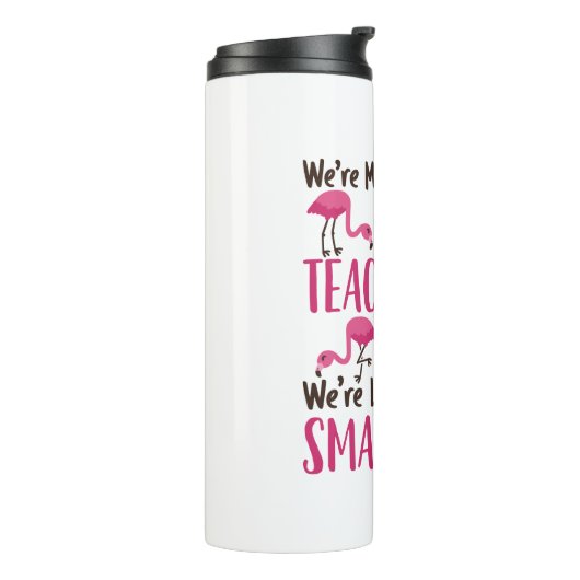 Eerste graad lerarenteam viaduct Flamingo Thermosbeker (Gedraaid links)